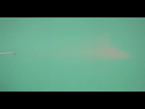 2K Directional Blood Splatter Mist VFX Overlay on Green Screen Stock Footage 344916846