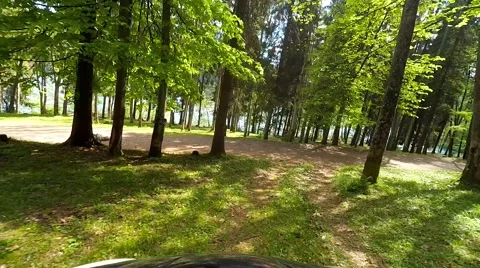 2K. Driving on a mountain rural road. Stock Footage 68993164