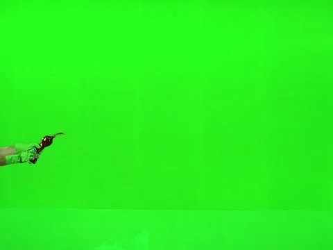 2K Extended Blood Jet Spray Flow Atmospheric Layer on Green Background Stock Footage 345666243