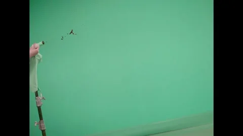 2K Extended High Pressure Blood Spray VFX Overlay on Green Background 库存影片 342954407