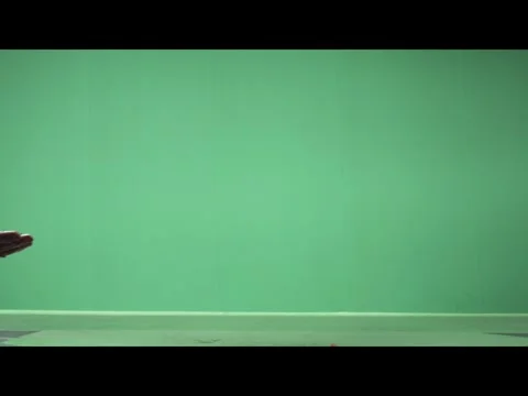 2K Fast Tossed Meat Particles VFX Overlay on Green Background Video stock 344955540