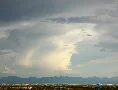 2K Film Thunderhead converts to gigantic lenticular and spreads over mountains Web Footage