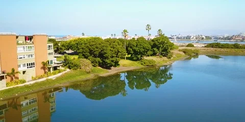 2k footage of Dji mavic pro drone flying over city Stock Footage 85407633