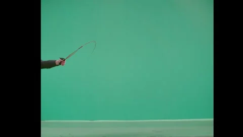 2K Horizontal Blood Jet Stream VFX Overlay on Green Background Video stock 342041465