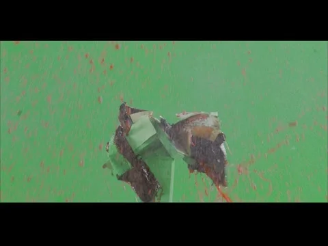 2K Linear Blood Dripping Stream Atmospheric Layer on Green Background Stock Footage 346156121