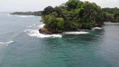 2K Punta Caribbean Flying Out Stock Footage 114440506