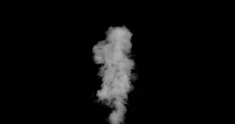 A 2k shot of steam spewing sideways from an opening on black background. Stock Footage 235780541