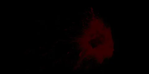 2K Slow Motion Blood Cloud Diffusion Atmospheric Layer on Black Screen Vidéo 347204666