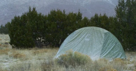 2K Static 120fps Snow Video stock 46595848