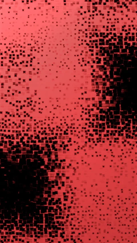 2k Vertical Red Abstract monochrome animation seamless loop stylized squares Stock Footage 339630683