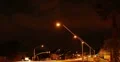 2K video 30p lightning monsoon night over main street with traffic time lapse Web Footage