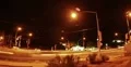 2K Video 30p - Night time traffic at intersection subtle lightning Web Footage