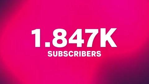 2M Youtube Subscribers 4K Motion Video Stock Footage 318702578