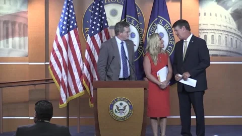 2nd Amendment Caucus Supports Return of Andrew Clyde Constitutional Rights Act,  Stock Footage 204154572