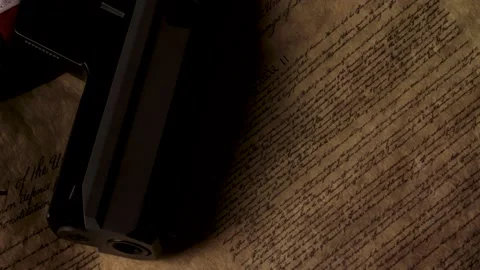 2nd amendment of the US constitution Vídeos de archivo 208098237