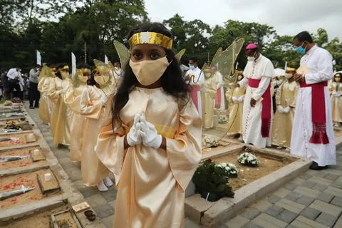 2nd anniversary of the Easter Sunday attack in Sri Lanka, Colombo - 21 Apr 2021 Stock Photos