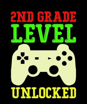 2nd Grade Level Unlocked Stock Illustration