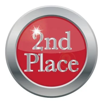 2nd Place Icon Illustrazione stock