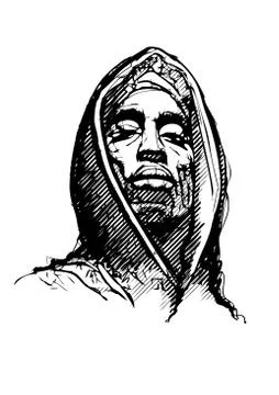 2pac Stock Illustration