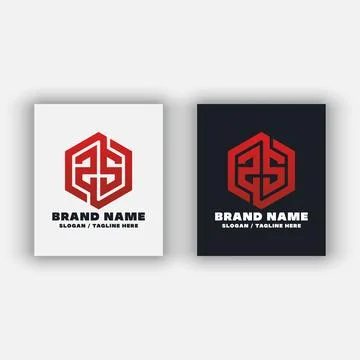 2S logo design template Illustrazione stock