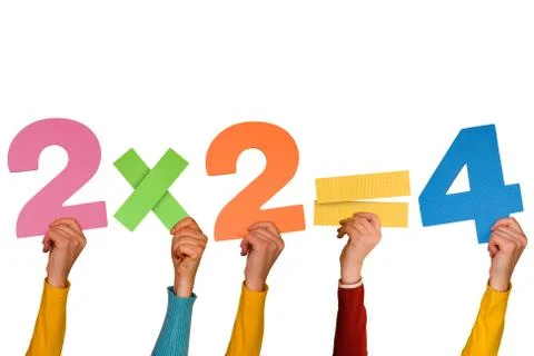2x2=4 Stock Illustration