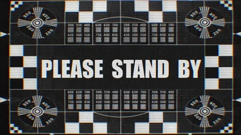 3 in 1. Please Stand By Test Card In Three Retro Television Styles. Stock Footage 319897059