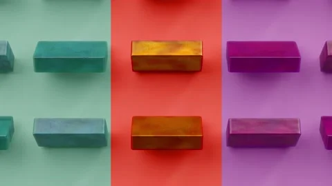 (3 in 1/Loopable) A Seamless Crab to the Bottom of Handmade Spa Soap Bars Stock Footage 131116461