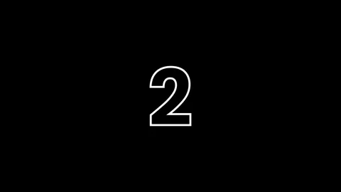 3 2 1 Go countdown timer animation isolated on black background Stock-Footage 333196802