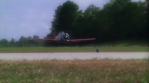 3 AT-6 Texans takeoff released HD Stock Footage 303386