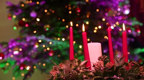 3 Advent Candles 動画素材 45454288