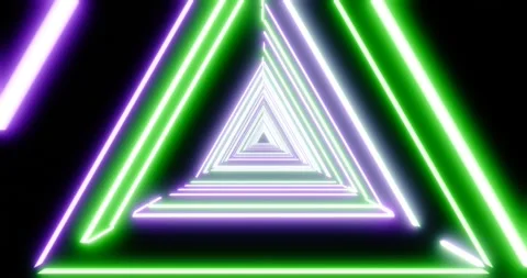 3-Angle Purple Green Animation Loop - Seamless Animated Background Video stock 290525089