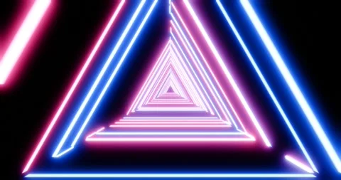 3-Angle Red Blue Animation Loop - Seamless Animated Background for Stock Video Stock Footage 290525154