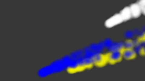 3 animated meteorites comes down to the earth Video stock 102833317