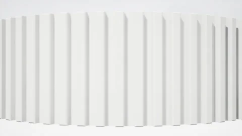 3 Animation of the movement of the white wall. Stock Footage 194791190