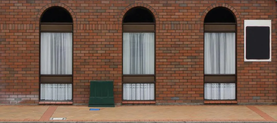 3 arch windows Stock Photos