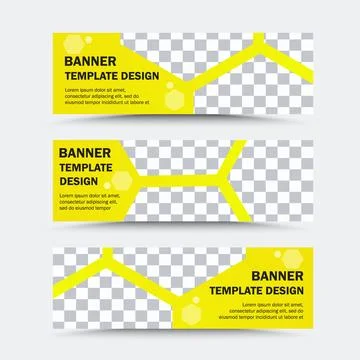 3 banners horizont Stock Illustration