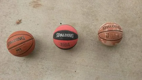 3 Basketballs Stock Photos