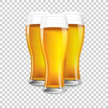 3 Beer glass Stock Illustration