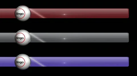 3 Bingo Lower Third, with Alpha Channel - HD1080 Vídeos de archivo 12264647