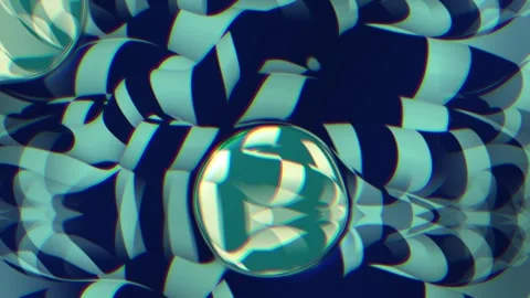 3 blobs on abstract background Video stock 304267006