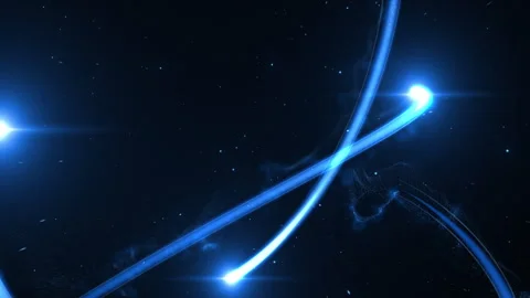 3 Blue Light Particles Exploding Reveal Motion Graphic Animation Stock Footage 280608350