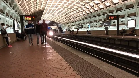 3 boys walking with train Stock Footage 110762796