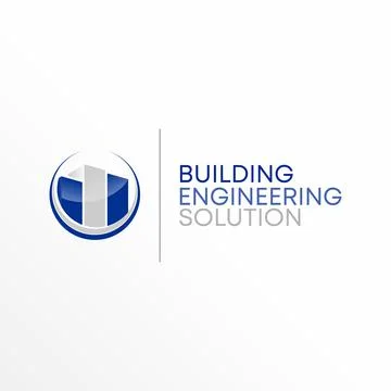 3 buildings logo free vector stock abstract design concept. Ilustración de archivo