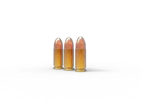 3 Bullets Stock Illustration