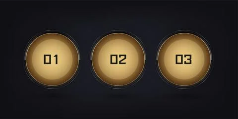 3 Button of the overall design exudes a sense of premium quality and sophis.. Stock Illustration