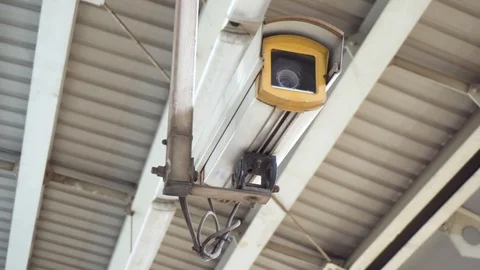 3 Clips - CCTV Cameras in Public Stock Footage 93551093