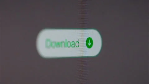 3 close up clips, clicking a green download button Stock Footage 288968633