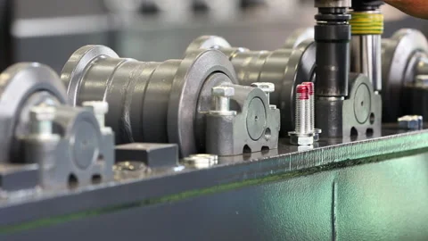 3 Close-up Of Industrial Tools In Technological Equipment Factory Stock Footage 131504779