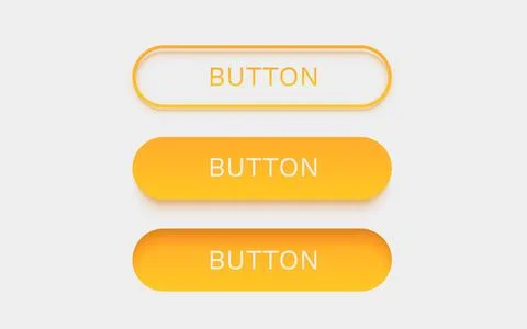 3 color button types for web interfaces. Vector illustration Stock Illustration