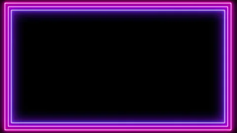 3 COLORS NEON FRAME Stock Footage 244252085
